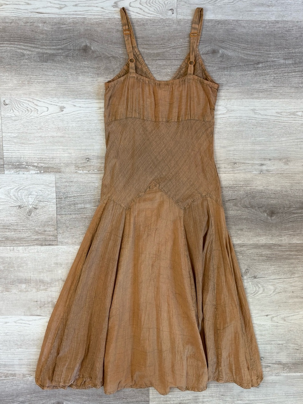 Scully Women’s Long Spaghetti Strap 100% Cotton Dress Copper Brown Size S - Picture 10 of 14